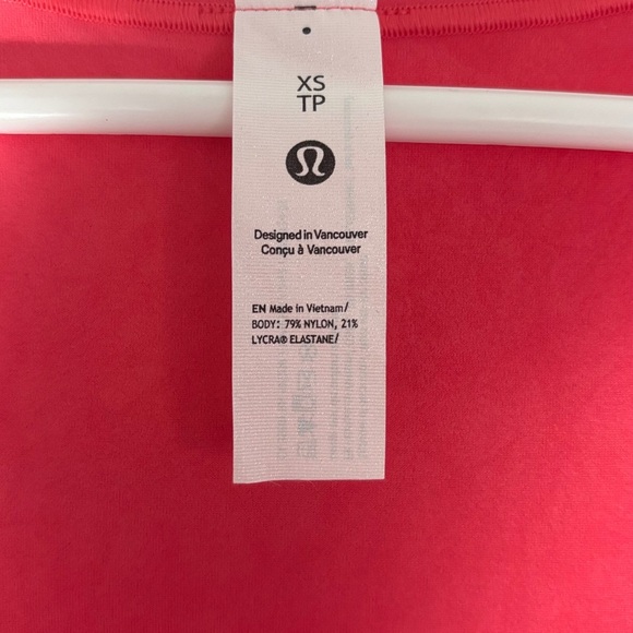 NWT Lululemon Wundermost Ultra-Soft Square-Neck Sleeveless Bodysuit Pink Size XS - Picture 5 of 5